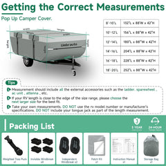 Umbrauto camper cover wind straps demonstrating secure wind protection
