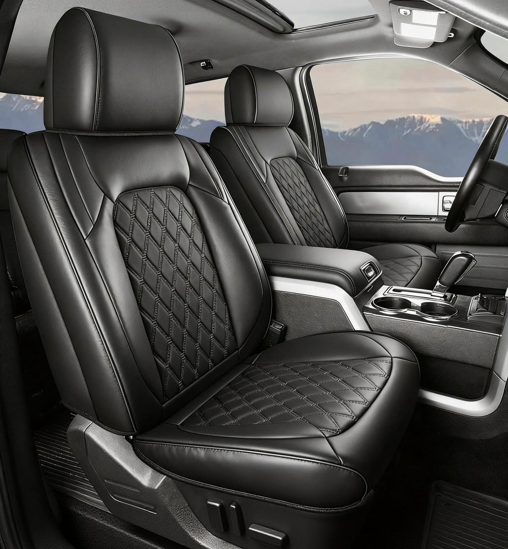 Umbrauto Ford F-150 front seat cover with waterproof protection and premium texture