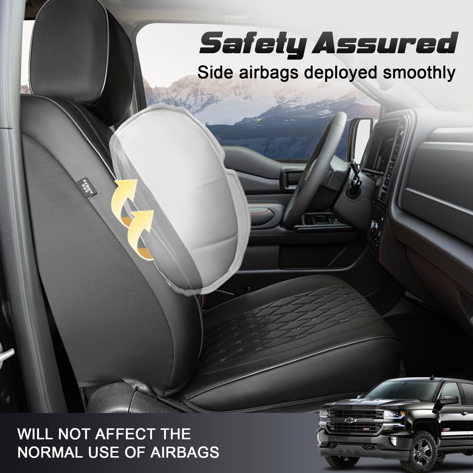 Umbrauto headrest covers add a polished look to the cabin.