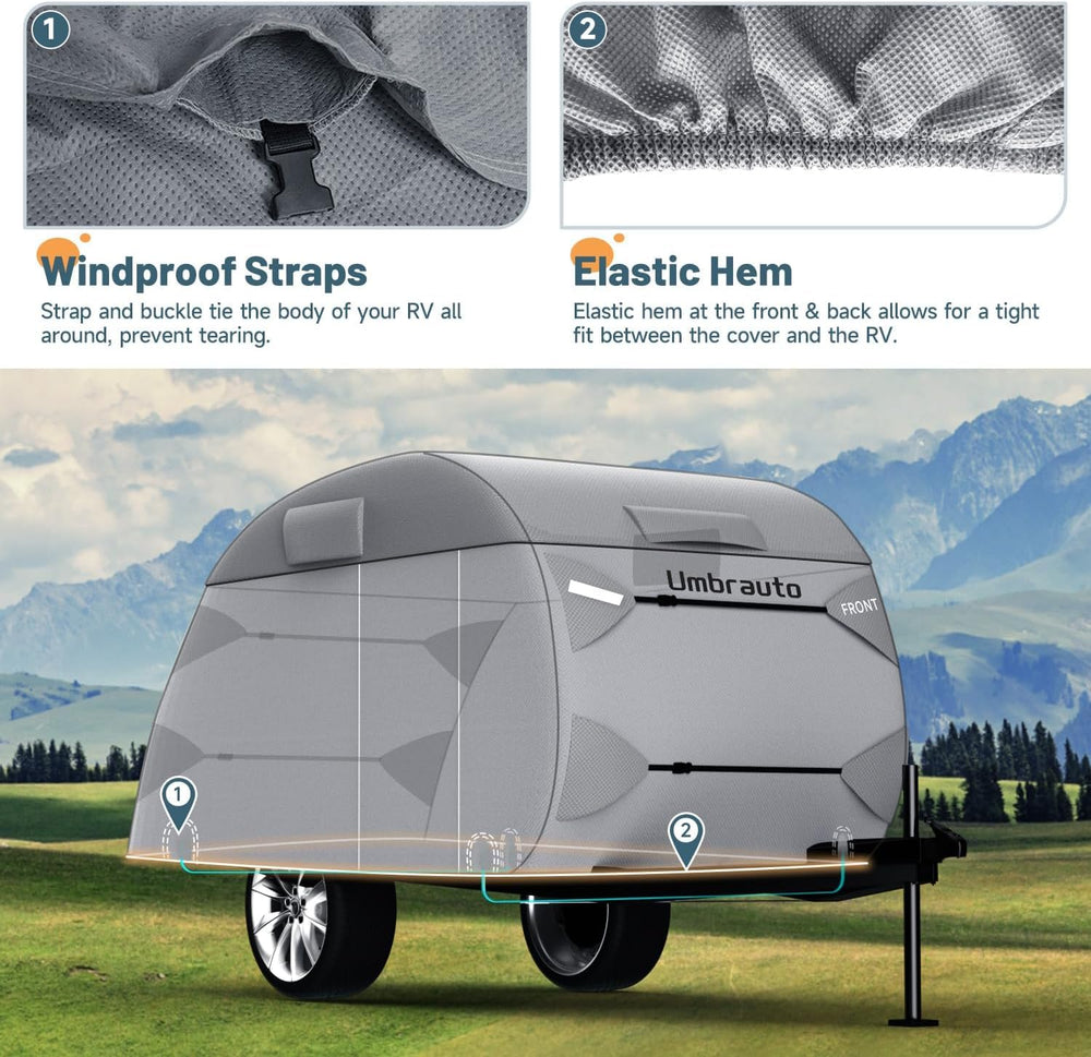Umbrauto ventilation panel helps moisture escape for a drier trailer.
