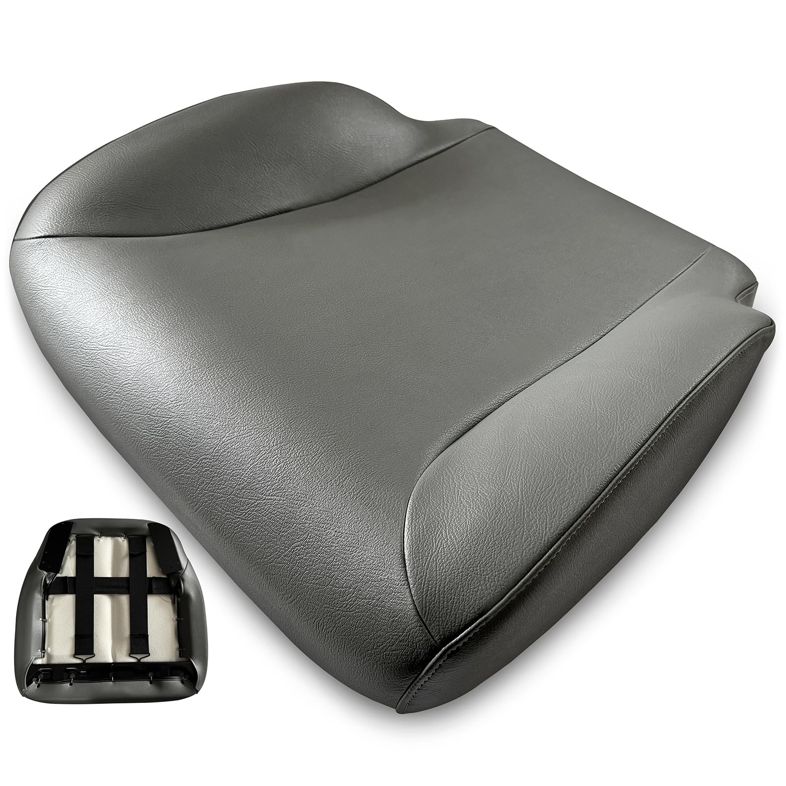 UMISHI bottom seat cushion pad installation shows an easy fit for International models.