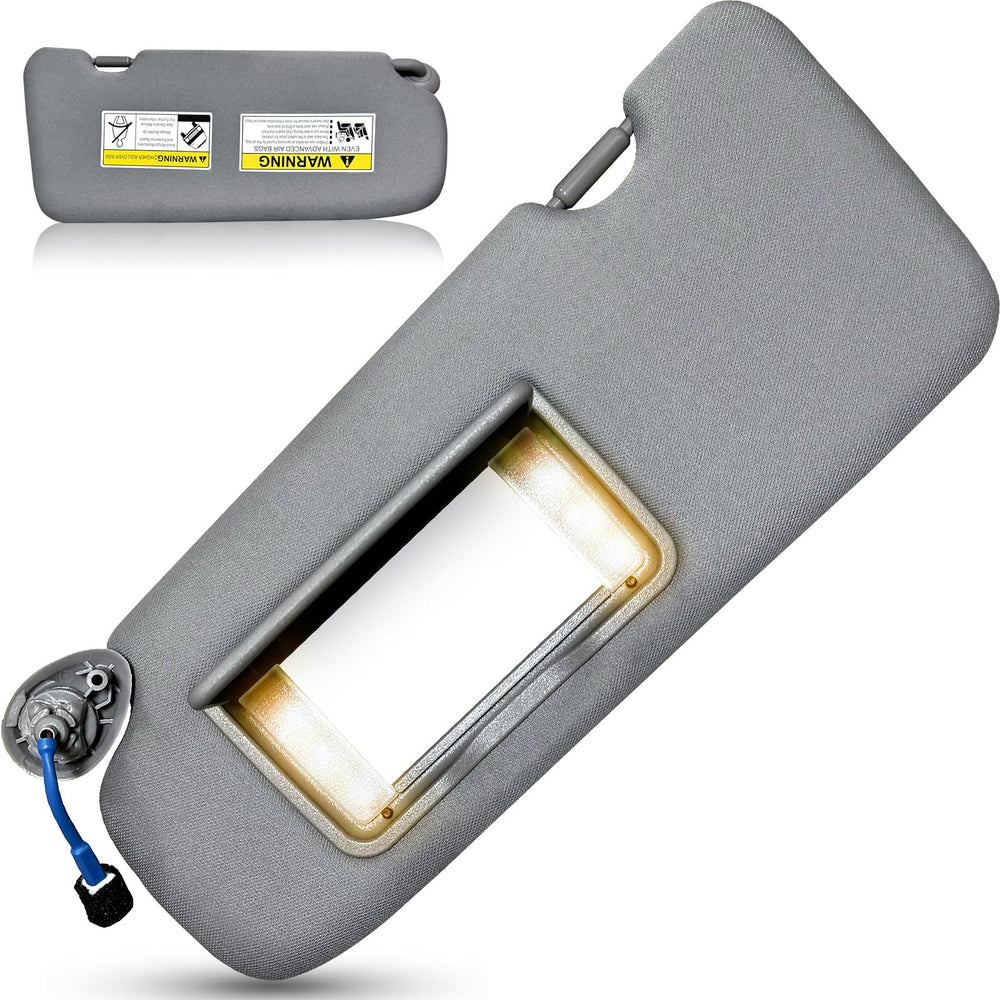 UMISHI left driver sun visor with vanity light improves makeup checks.