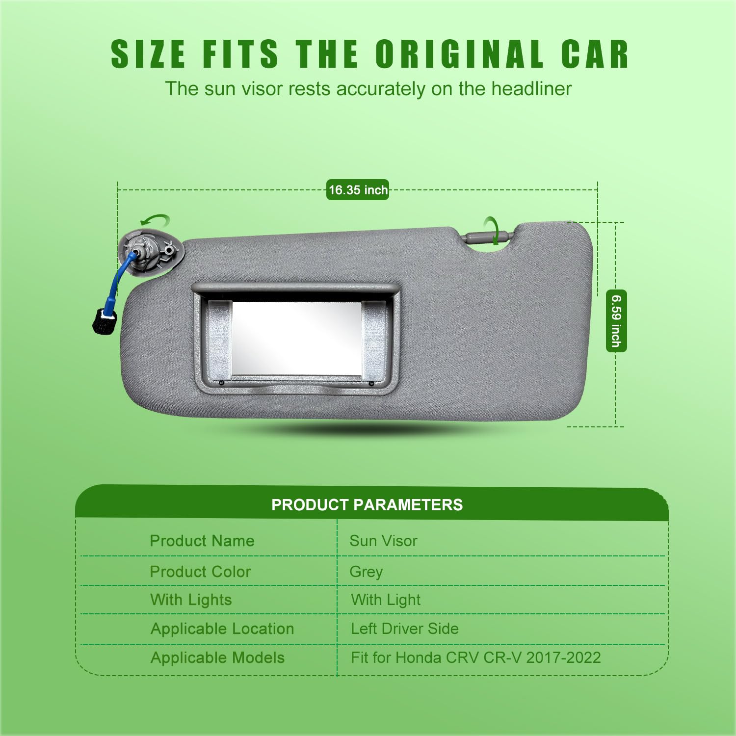 Direct OE replacement enables trouble-free installation.