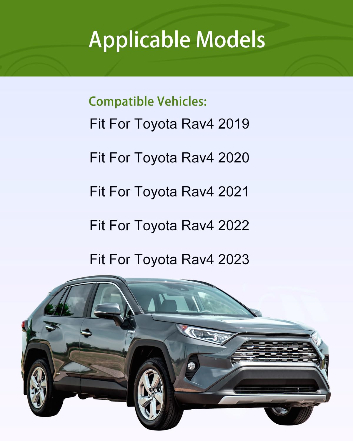 Package includes one center console lid cover for Rav4