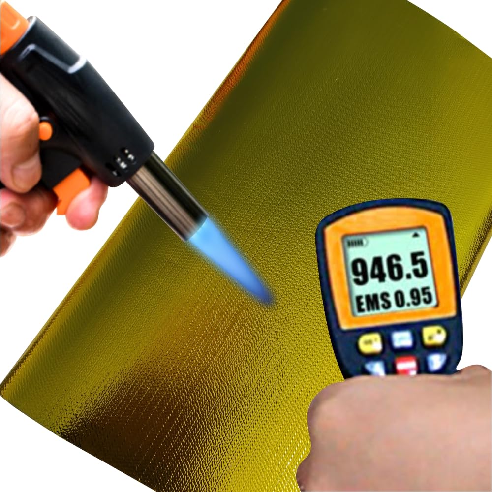 Ummickl 12x48-inch gold heat shield sheet ready for large-area protection.