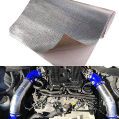 Ummickl heat shield mat front view; reflective surface provides high temperature protection.