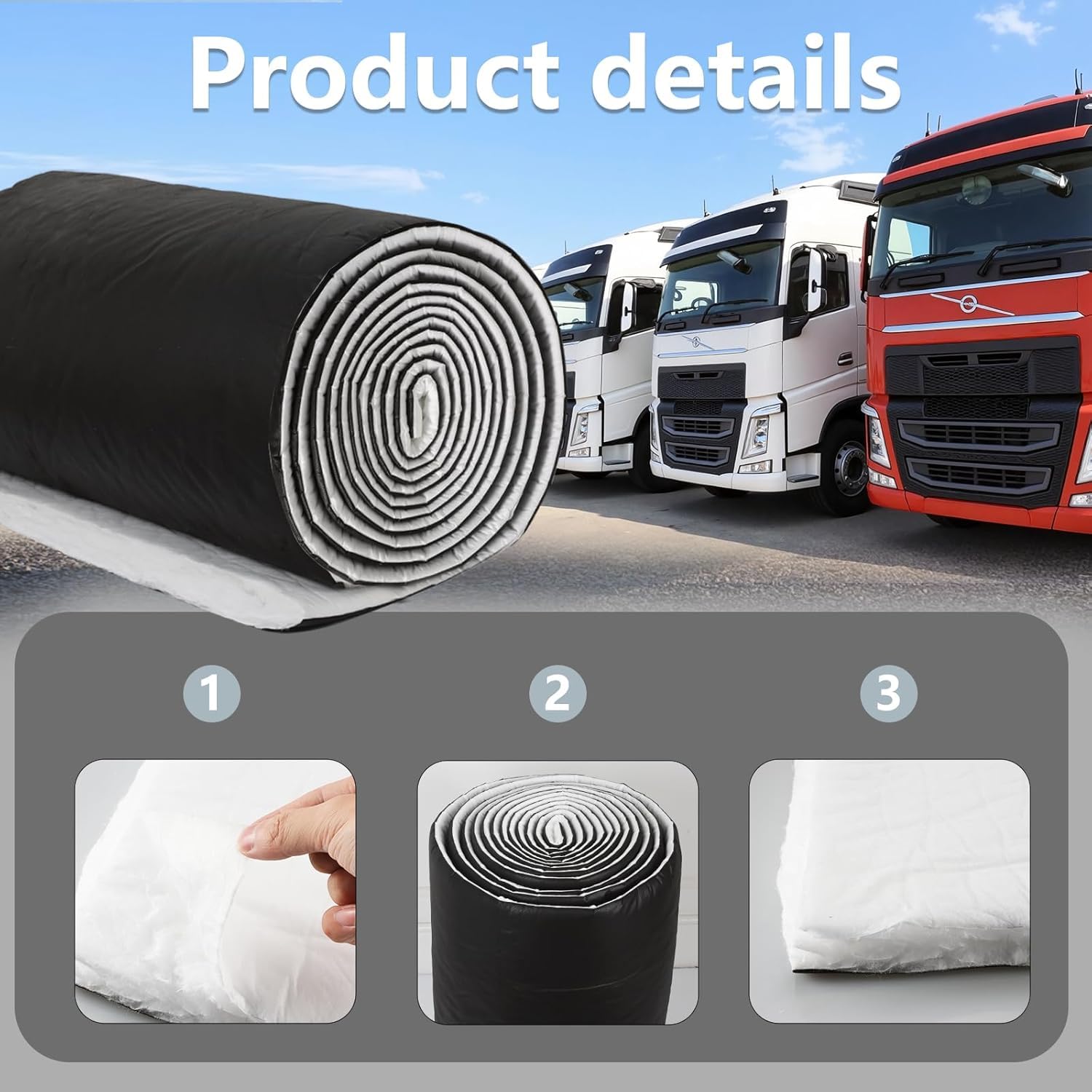 UMMNPR van insulation roll shows generous coverage for large surfaces.