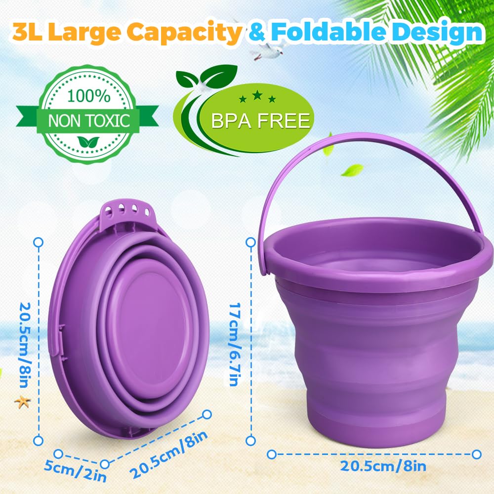 Umnodobn foldable bucket with lightweight handle for comfortable carrying.