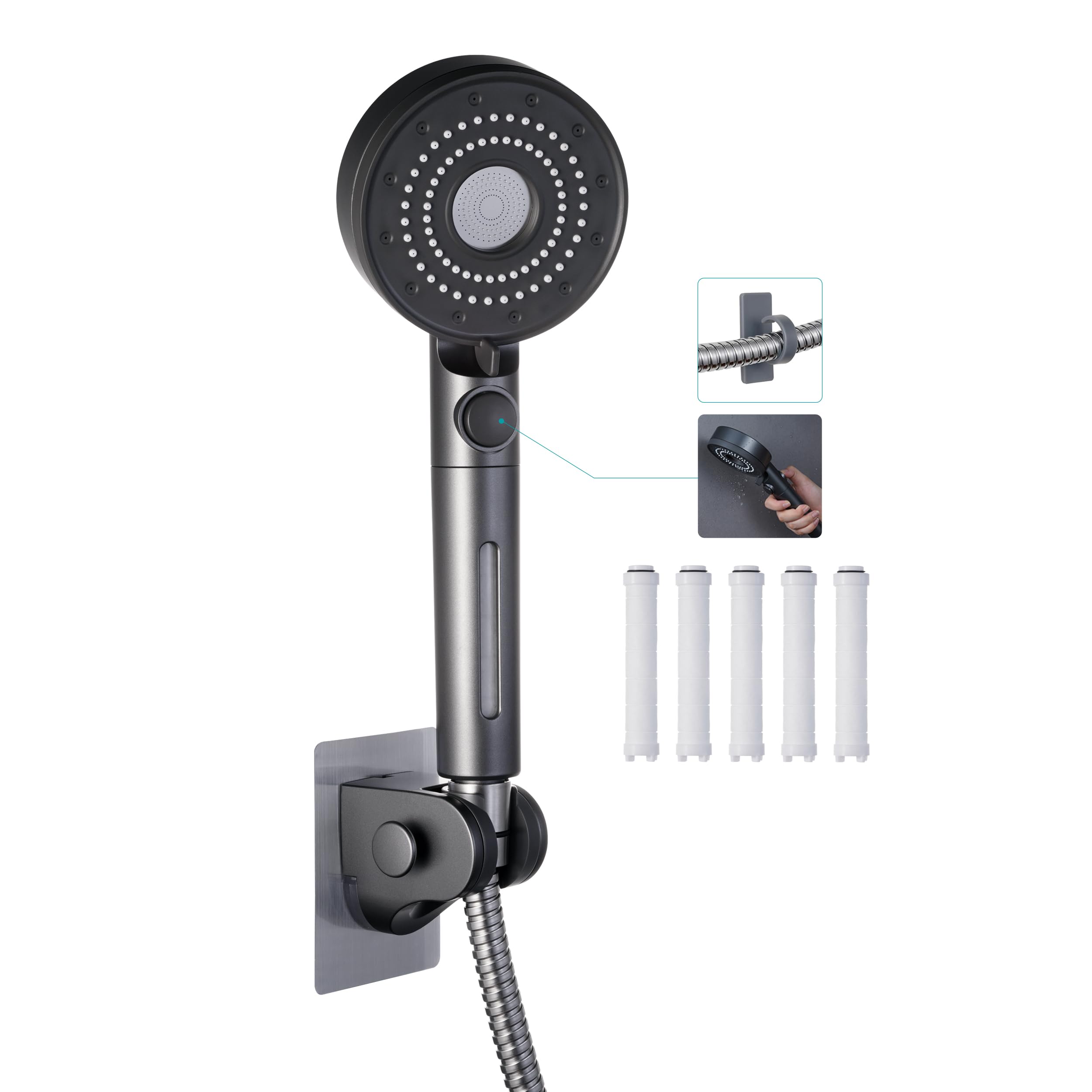 Umyder RV handheld shower head with hose for versatile outdoor showers