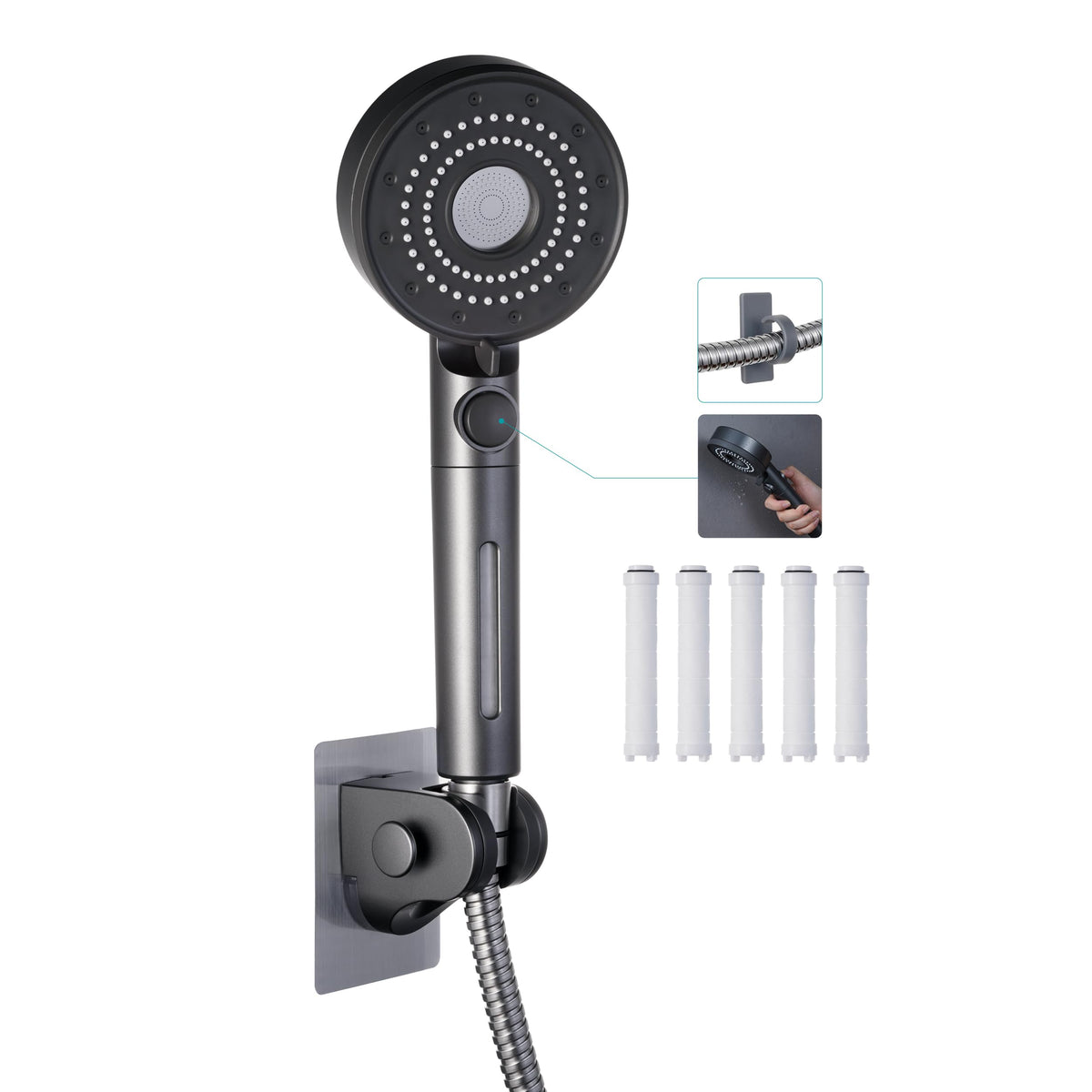 Umyder RV handheld shower head with hose for versatile outdoor showers