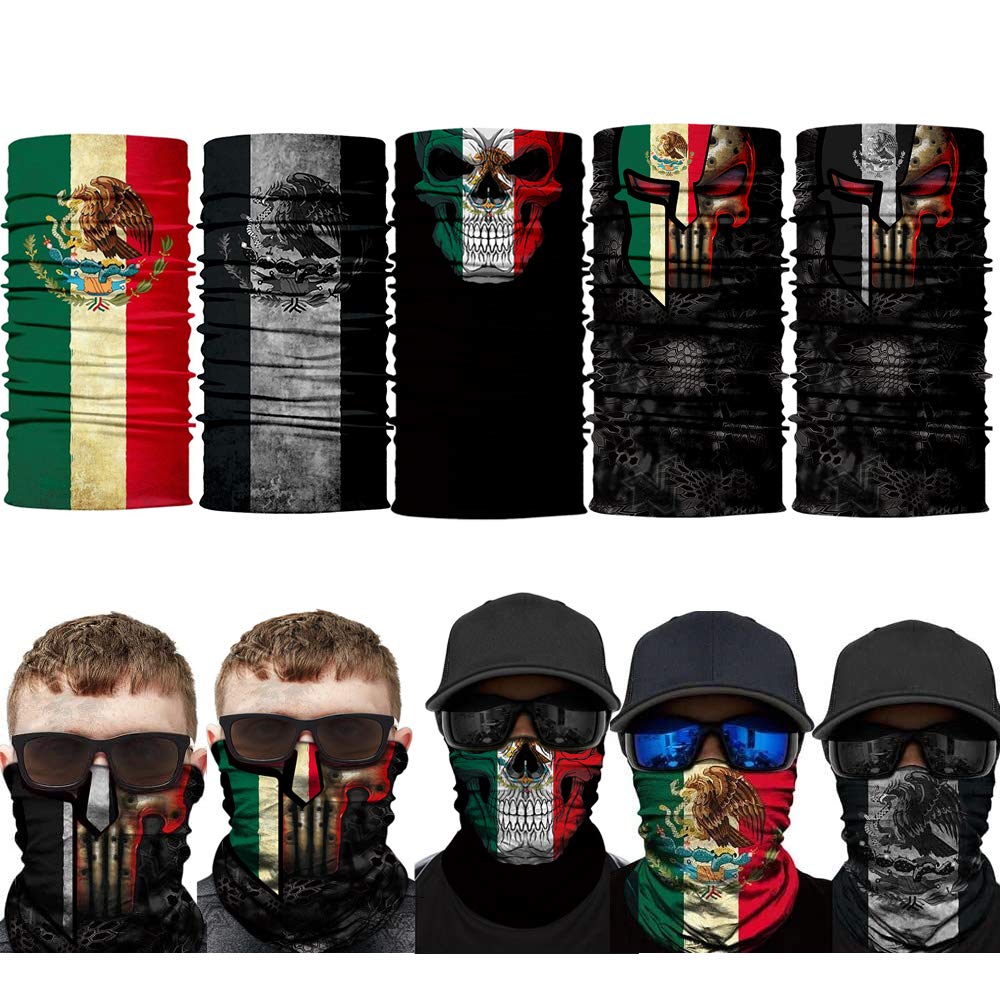 unbrand skull-face scarf bandana for motorcycle riders providing sun and wind protection