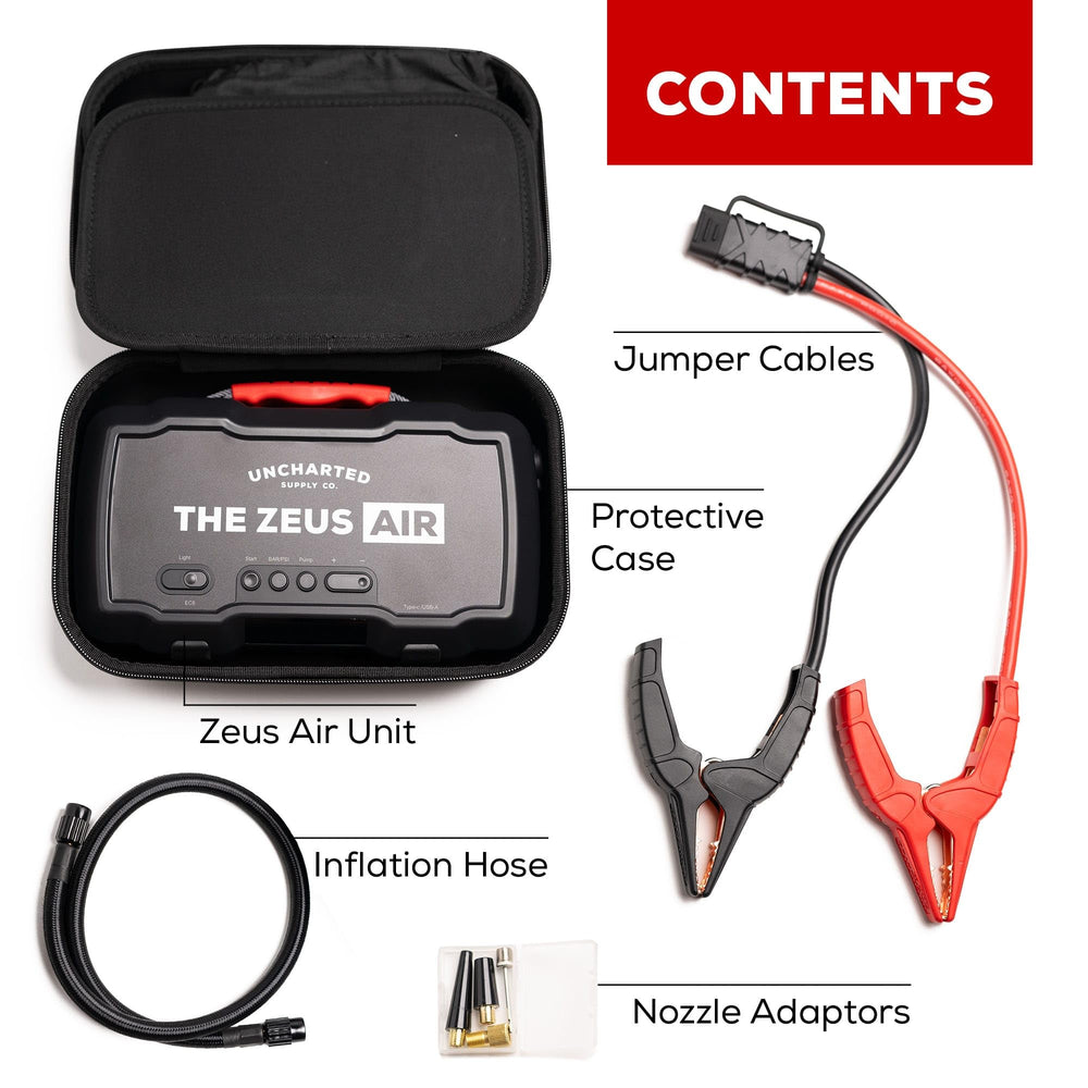 Uncharted Supply Co. Zeus Air compact design fits in any glovebox or bag.