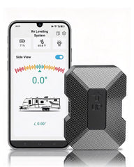 Uncle Squirre Wireless RV Leveling System box shows out-of-box setup for quick leveling