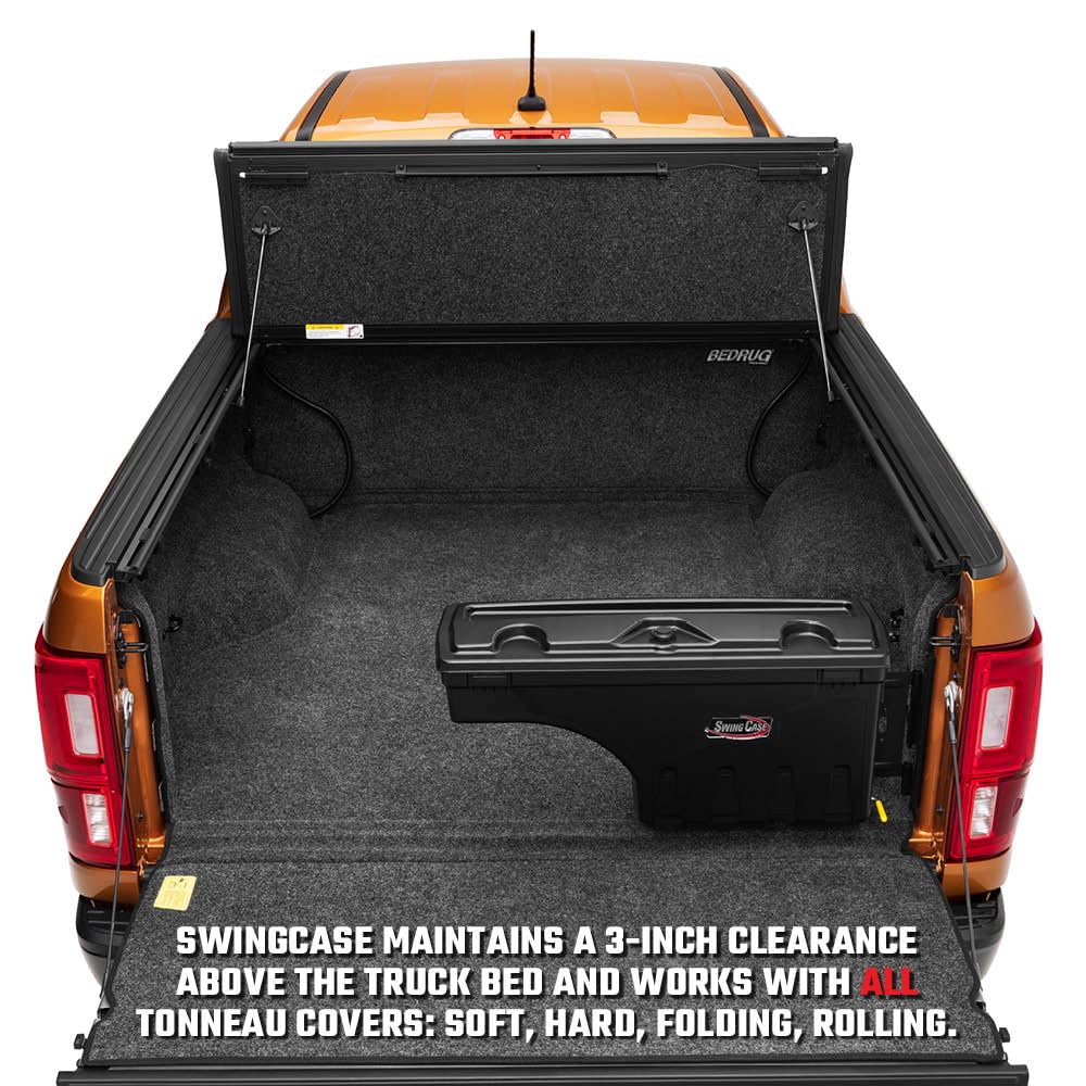 Made in the USA, durable ABS SwingCase designed for rugged truck use.