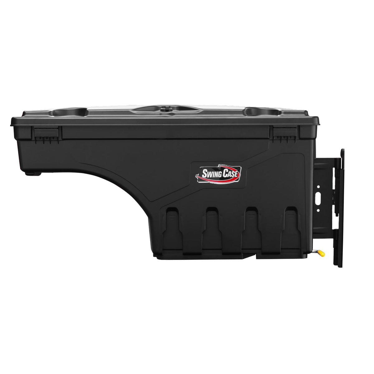 UnderCover SwingCase on the Ford F-150 driver side provides secure, accessible truck bed storage.
