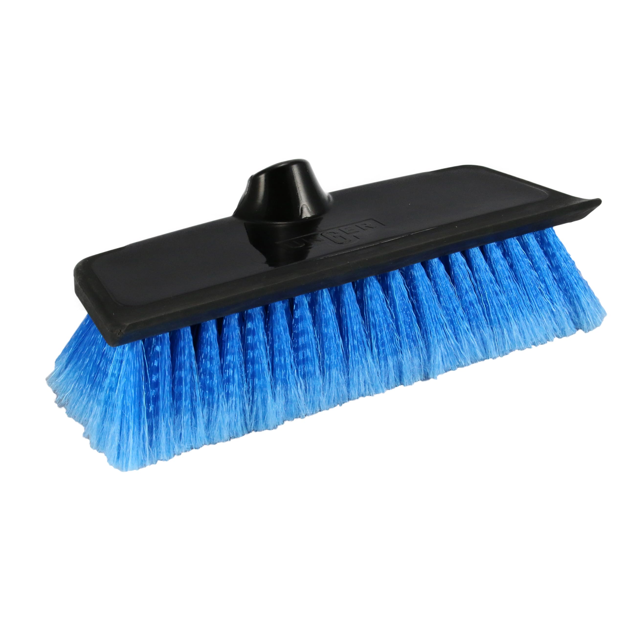 Unger 964810 HydroPower brush with squeegee on patio surfaces for streak-free drying