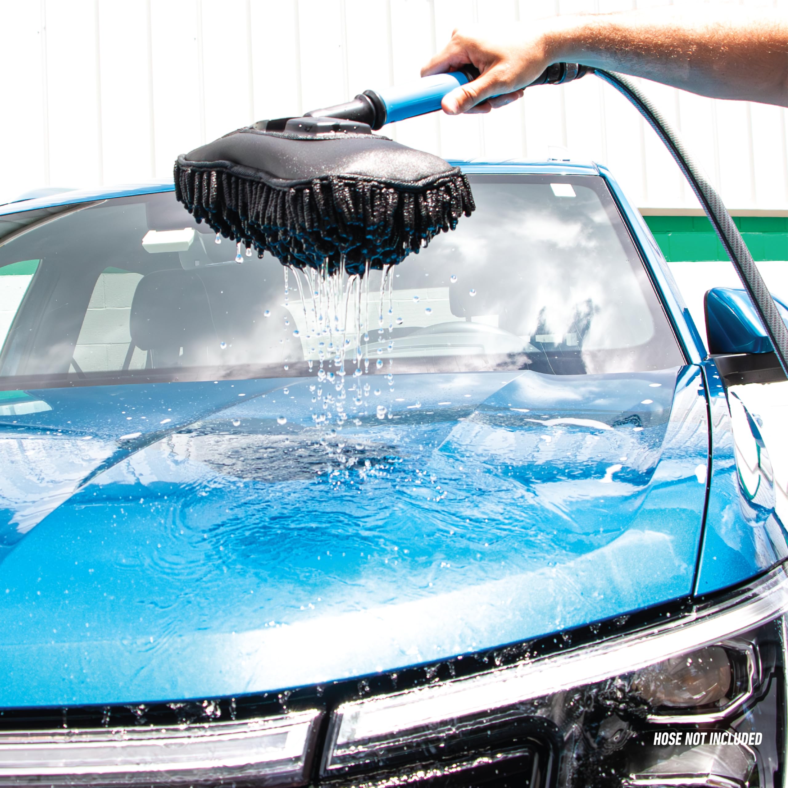 Non-scratch cleaning on body panels and chrome accents.