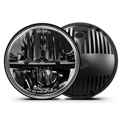 UNI-SHINE 7-inch LED headlight front view for clearer night visibility