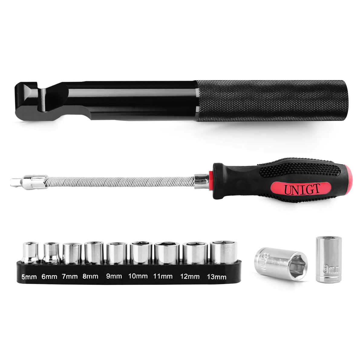 UNIGT belt-changing tool for Polaris RZR belt maintenance and quick access.