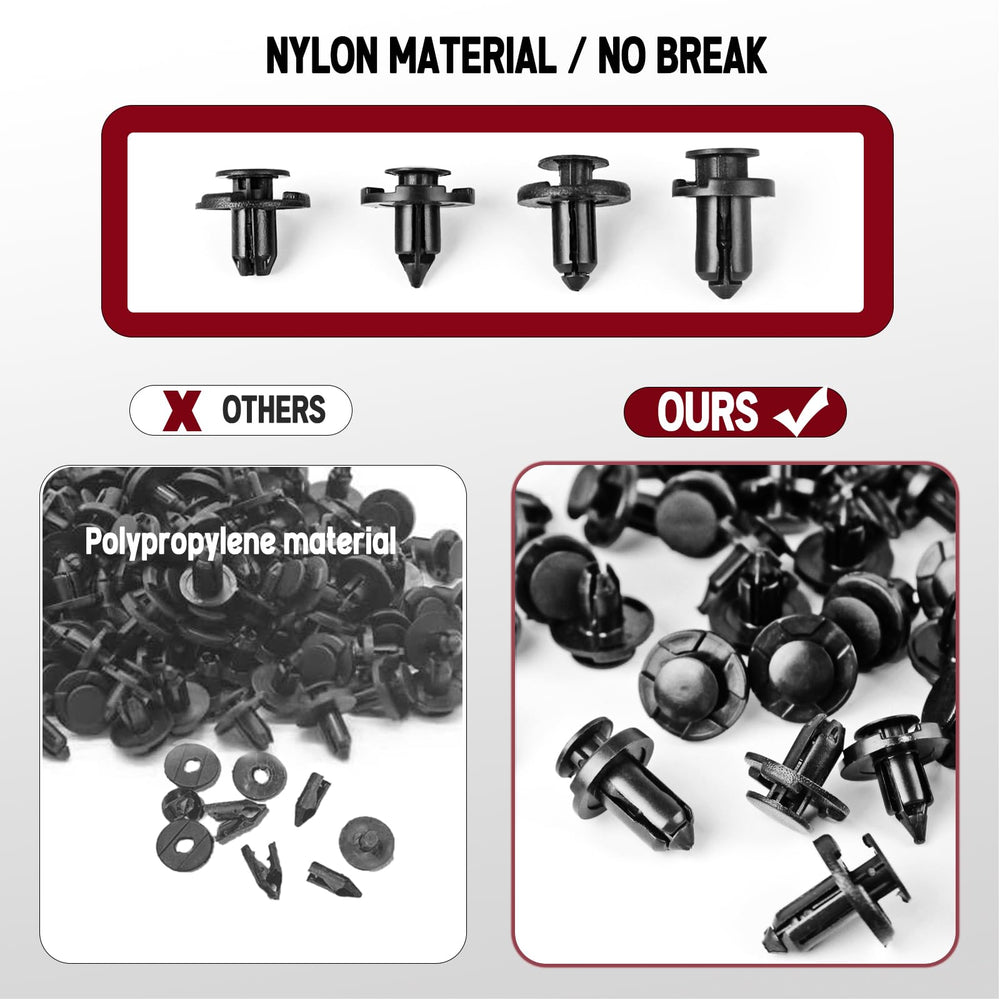 UNIGT bumper fasteners protect radiator areas with secure 8mm hole fits