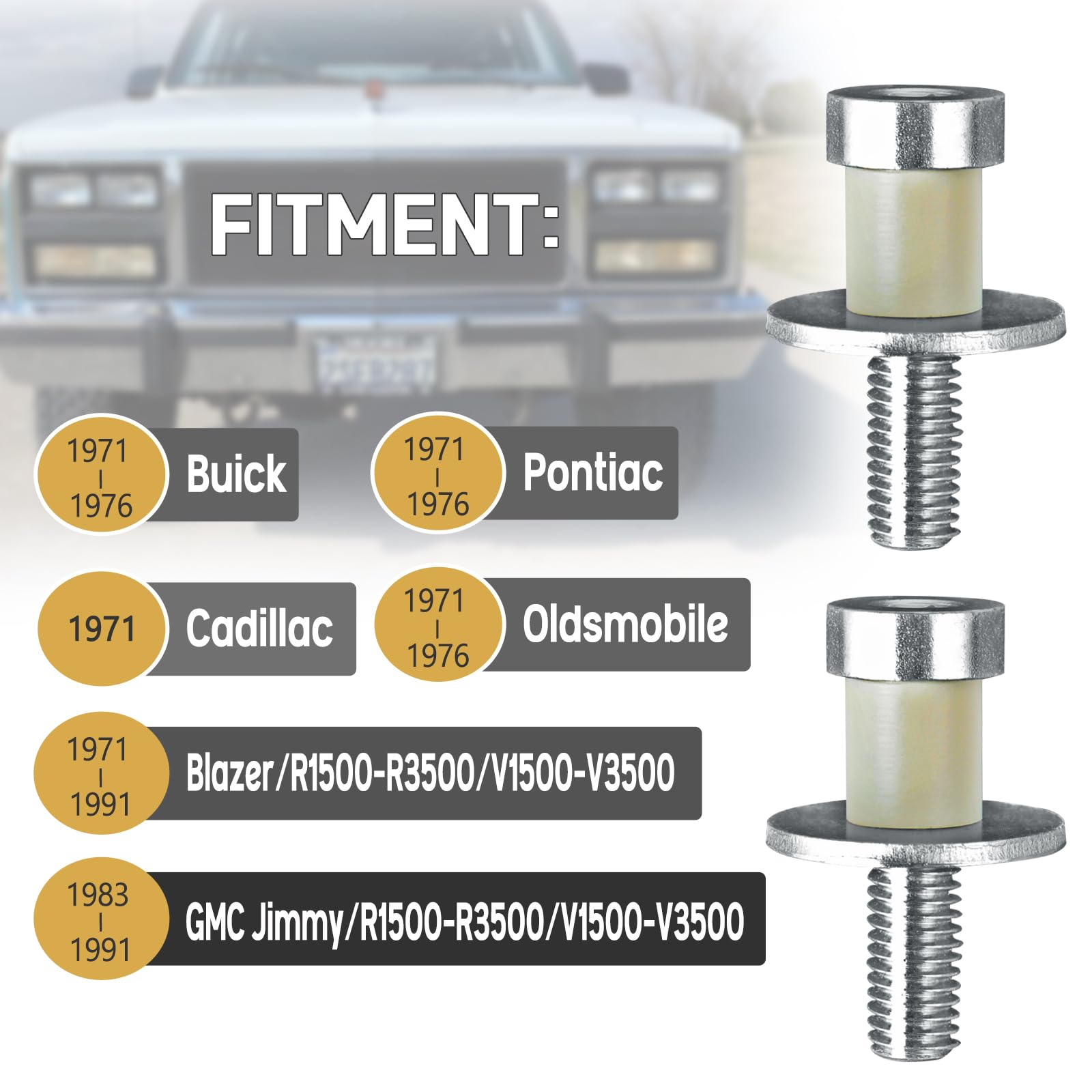 UNIGT door lock bolt pin compatibility with classic Chevy/GMC trucks