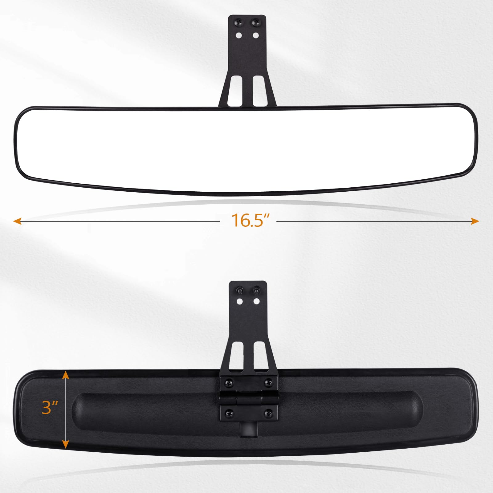 UNIGT durable ABS housing and iron bracket withstand wind and rough roads.