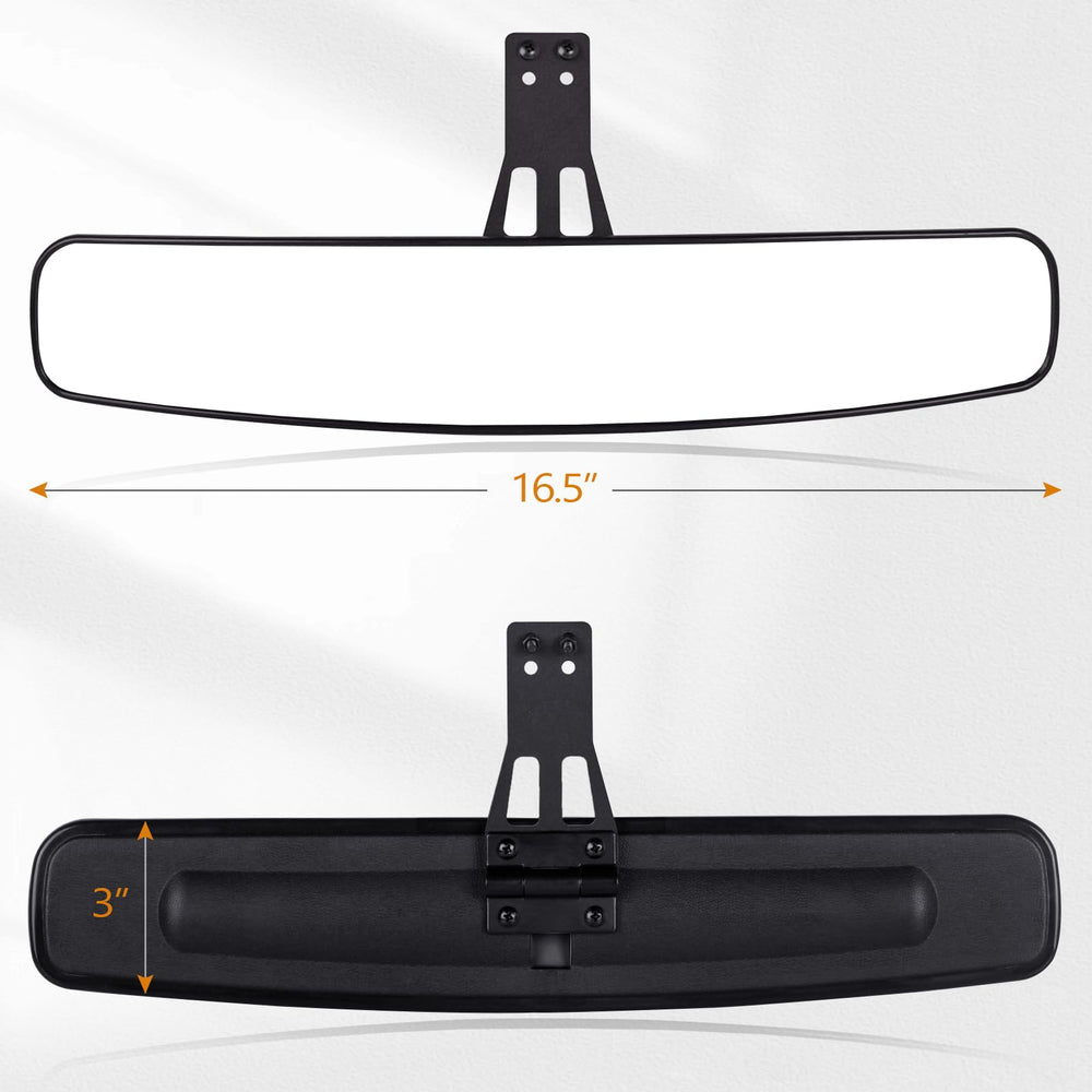 UNIGT durable ABS housing and iron bracket withstand wind and rough roads.