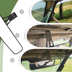 UNIGT factory drop-down mount mirror preserves the Ranger's original look.