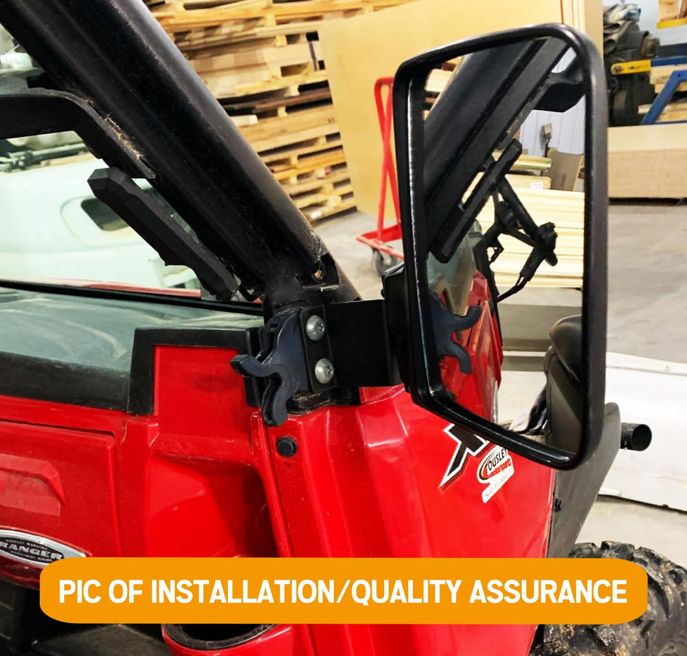 UNIGT mirror uses ball joint for easy angle adjustment
