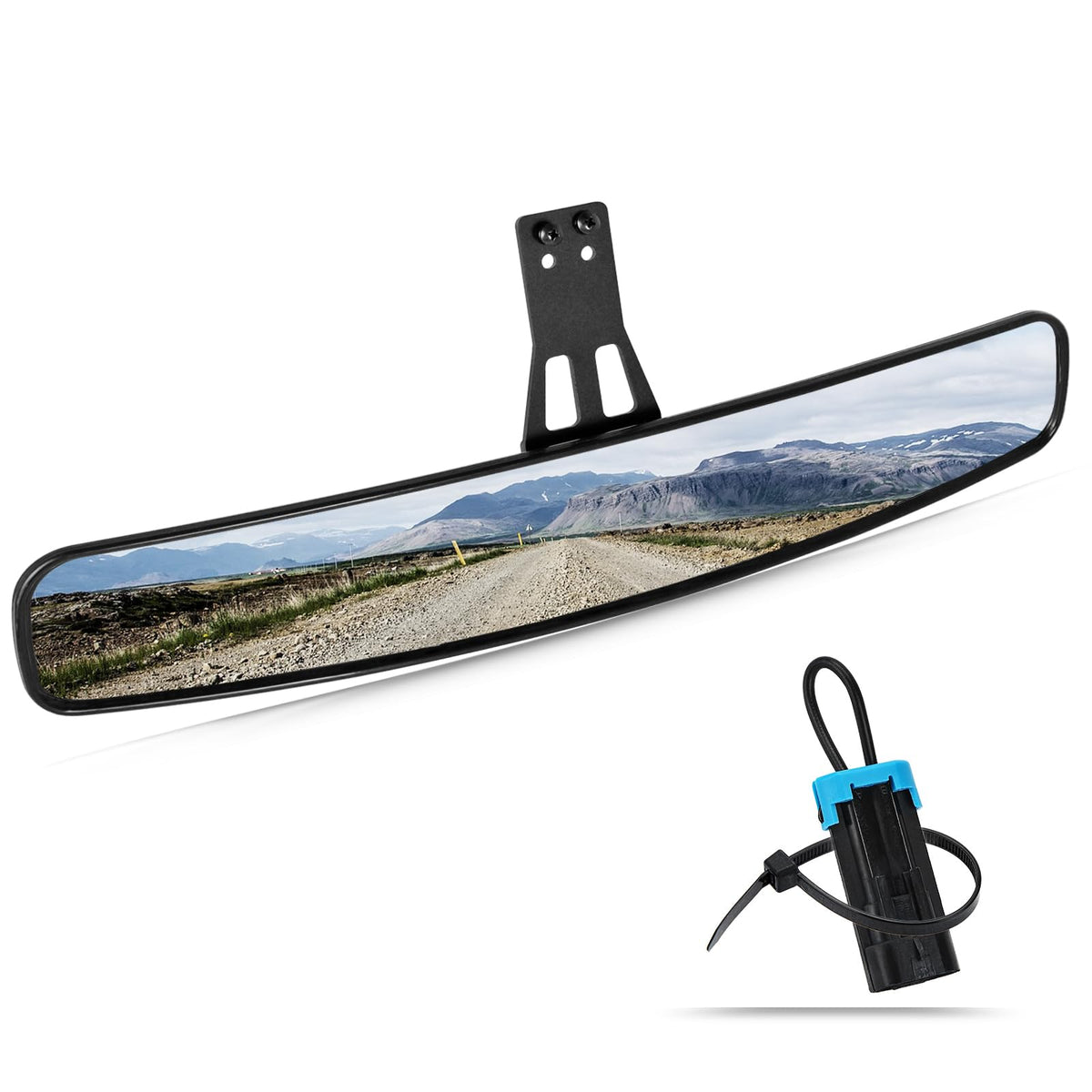 UNIGT panoramic convex rear-view mirror offers a wider field of view for safer off-road driving.