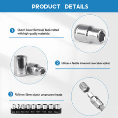 Solid aluminum alloy belt tool emphasizes durability for rugged use.