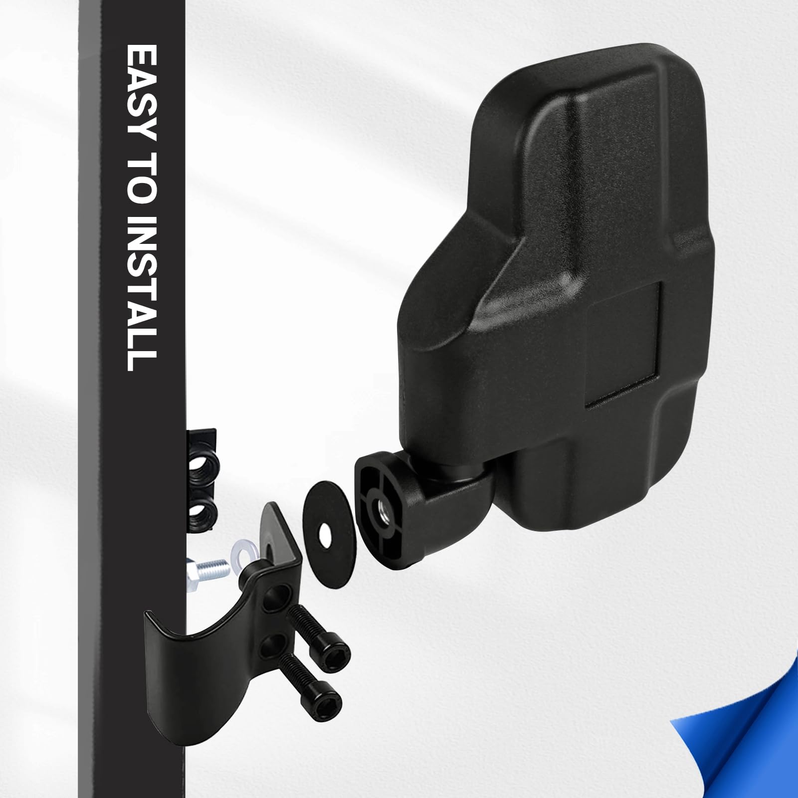 UNIGT UTV Defender Pro-Fit cage compatible mirror adds versatile mounting.