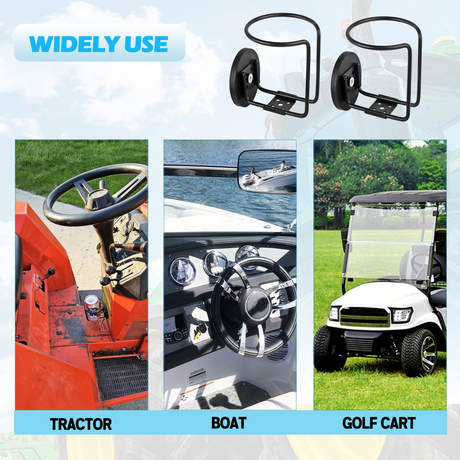 UNIGT wide compatibility with bottles and metal surfaces on vehicles.