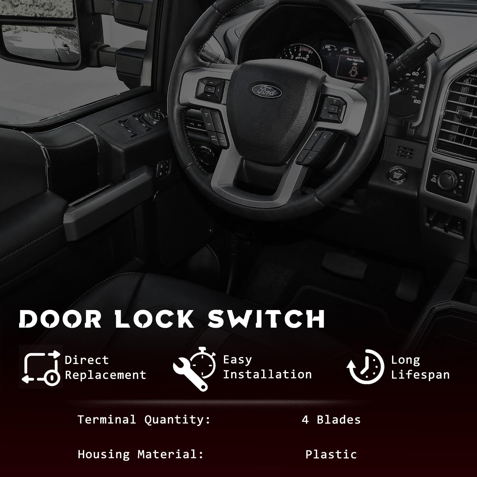 Unikpas front door switch improves everyday driving convenience.
