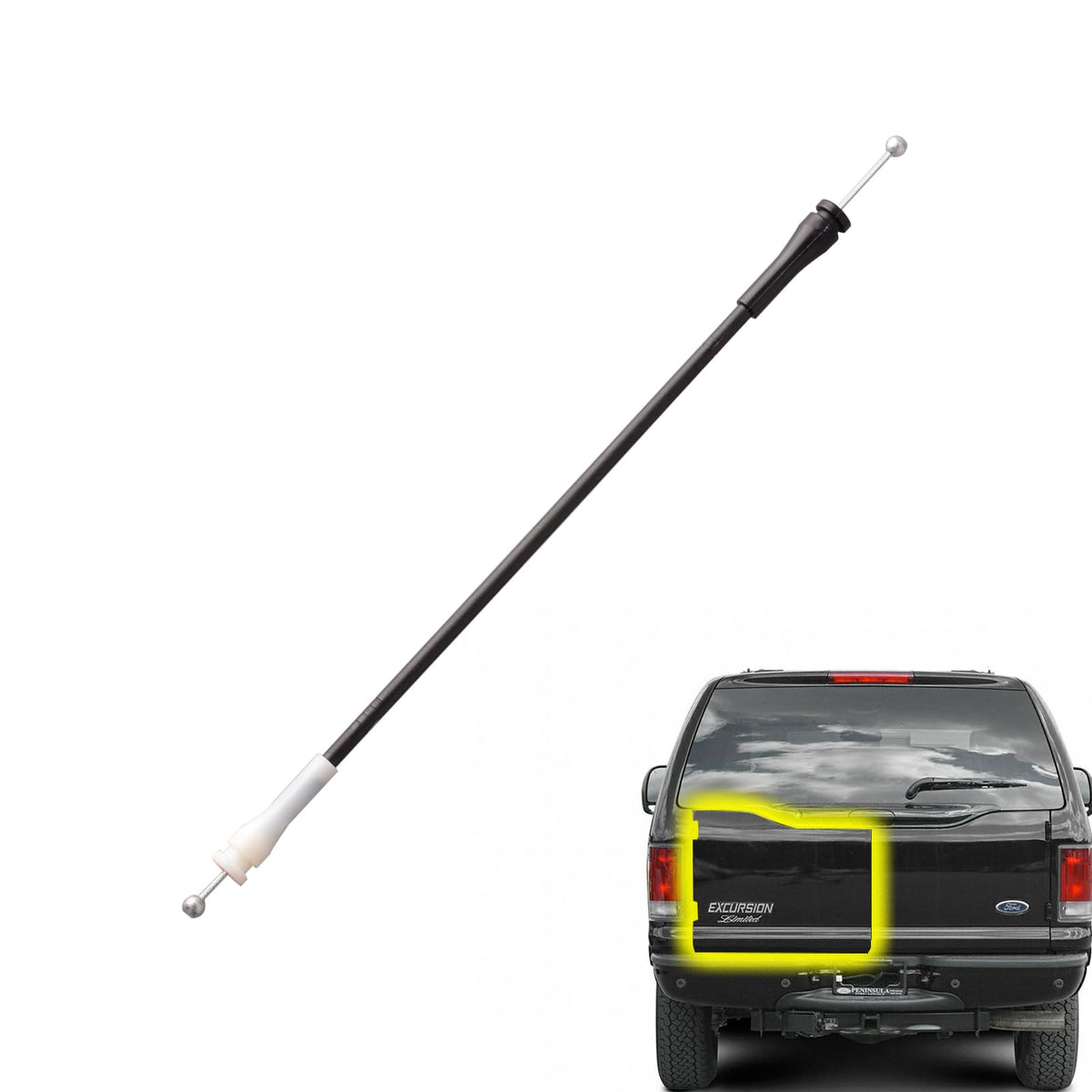 unikpas rear barn door cable for Ford Excursion left side fits smoothly for cargo access.