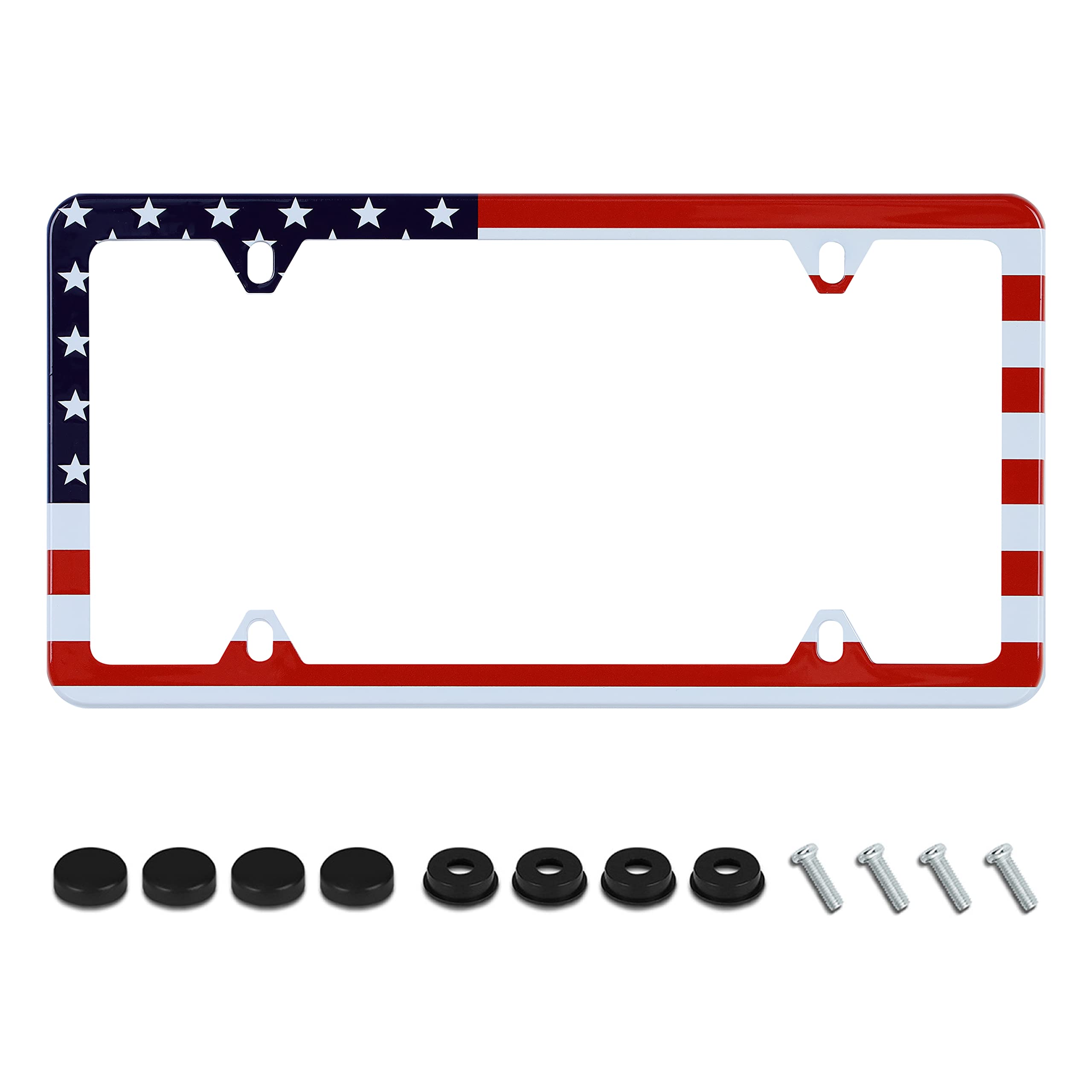 UNINDREM Classic American Flag frame in front view; durable protection and style.