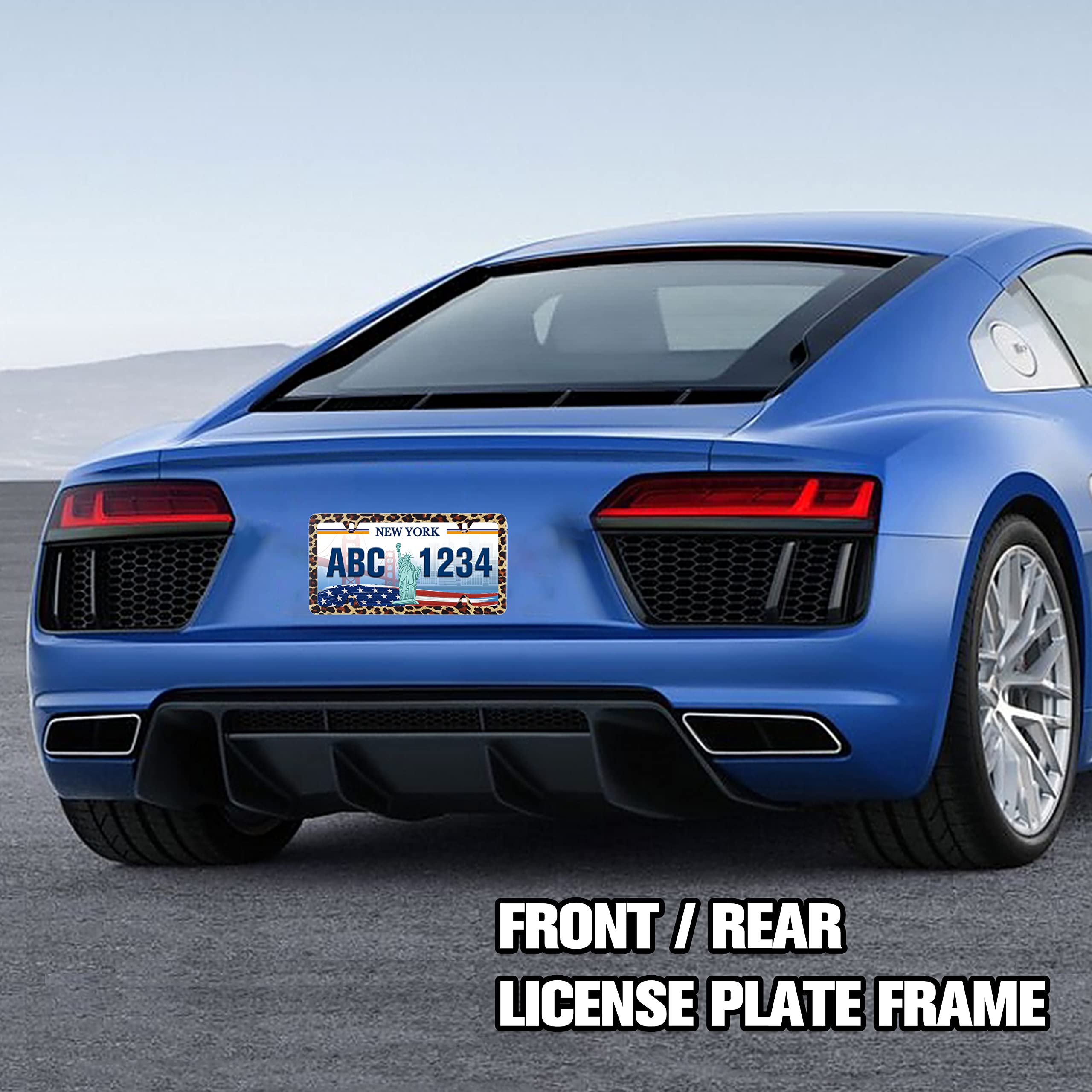 UNINDREM leopard frame for daily drivers enhances vehicle personality