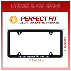 UNINDREM license frame two-tone black and white for standout style