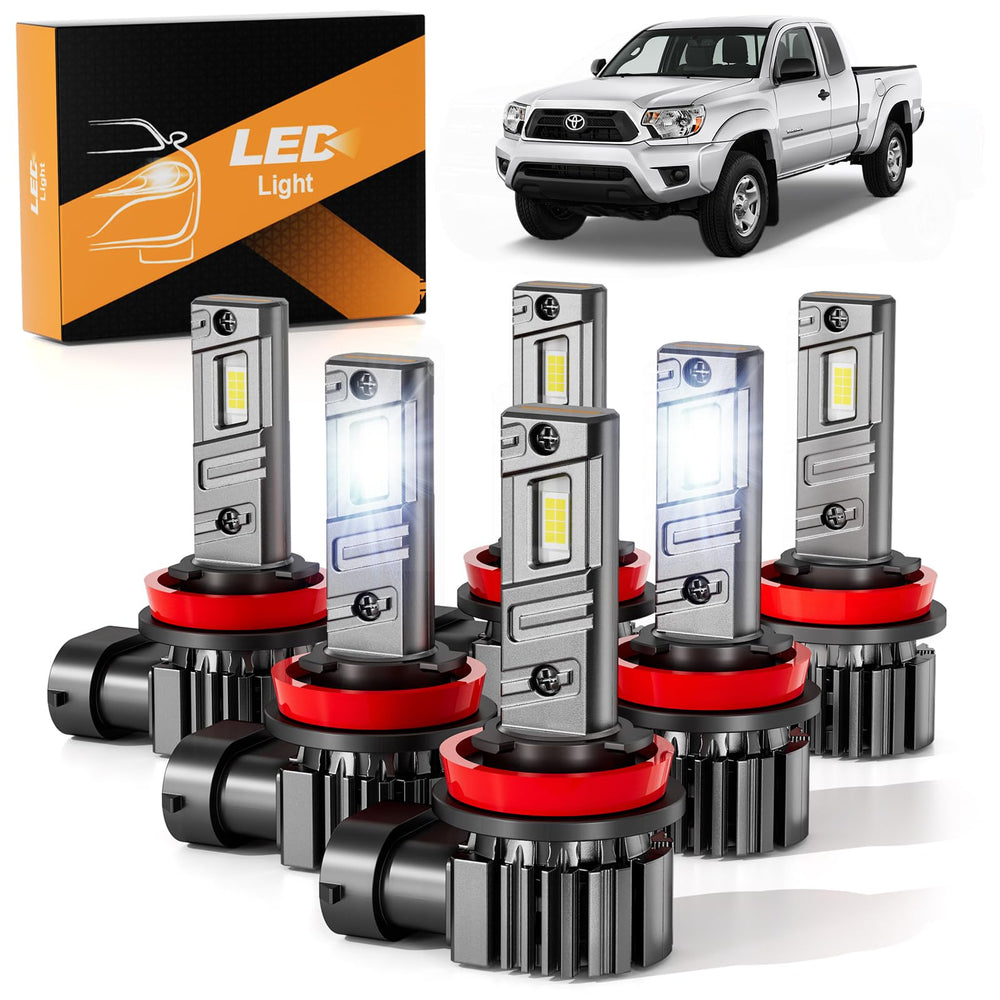 Unionlux Tacoma front-view lights kit with bright 6500K white illumination