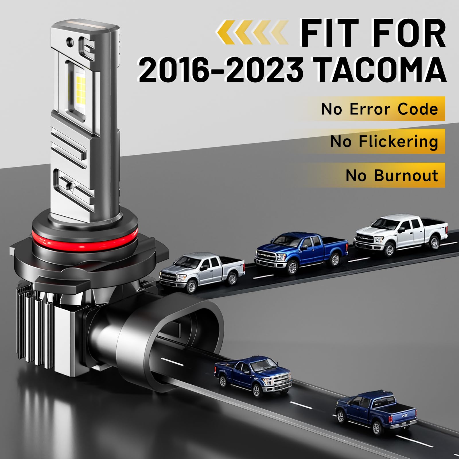 Unionlux Tacoma high-low beam bulbs for improved night visibility
