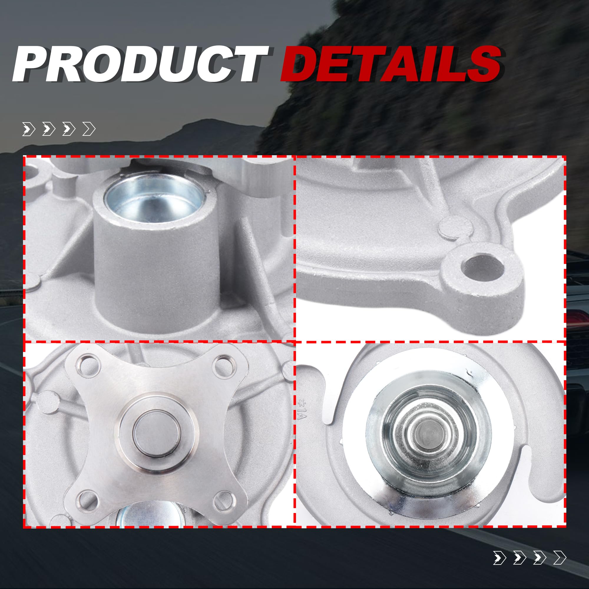 UNITHUB water pump packaging and contents for easy installation