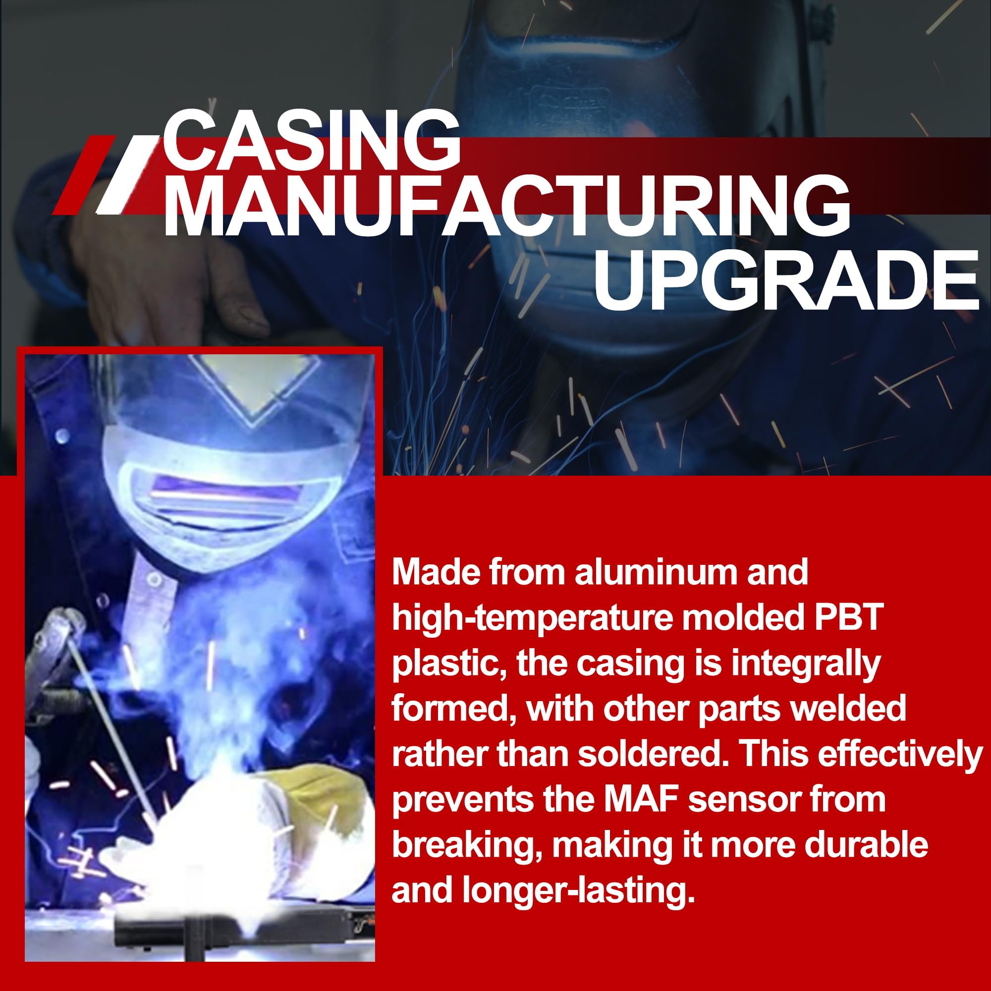 UNITHUB MAF sensor packaging displays included unit for quick replacement.