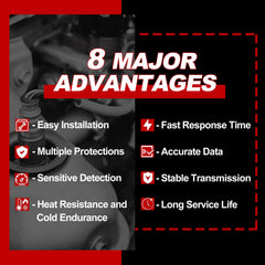 UNITHUB oxygen sensor set with upstream and downstream for reliable emissions tuning.