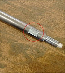 Unity spotlight handle mounting on a flat shaft ensures solid fixture alignment.