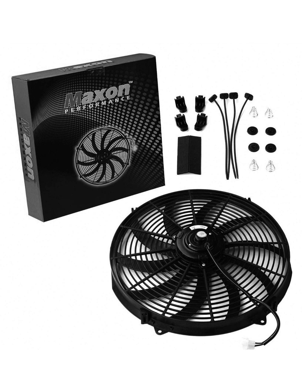 Universal Slim Fan engine bay fit supports versatile cooling setups.