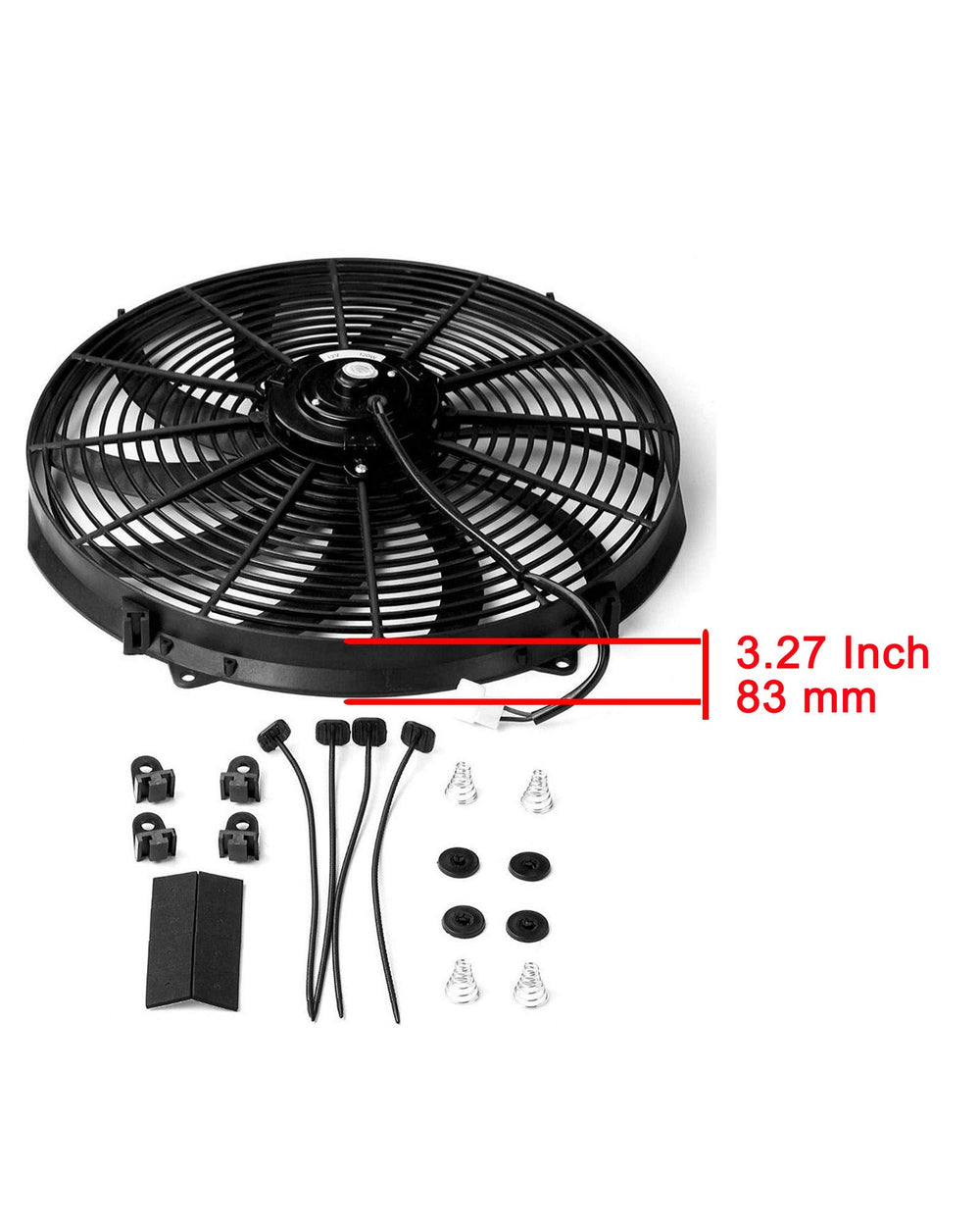 Universal Slim Fan mounting brackets enable simple installation.