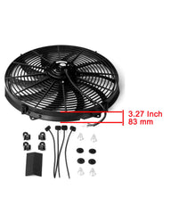 Universal Slim Fan mounting brackets enable simple installation.