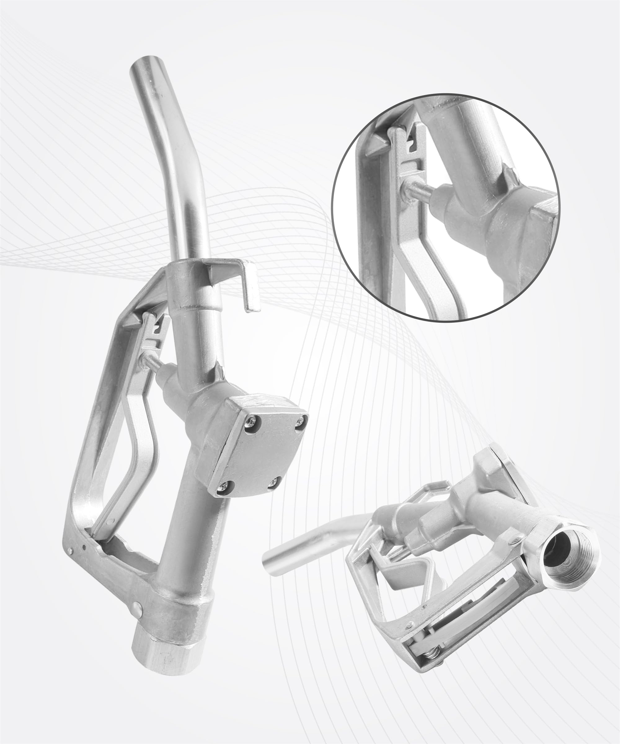 UNLRA manual nozzle included in box for quick replacement.