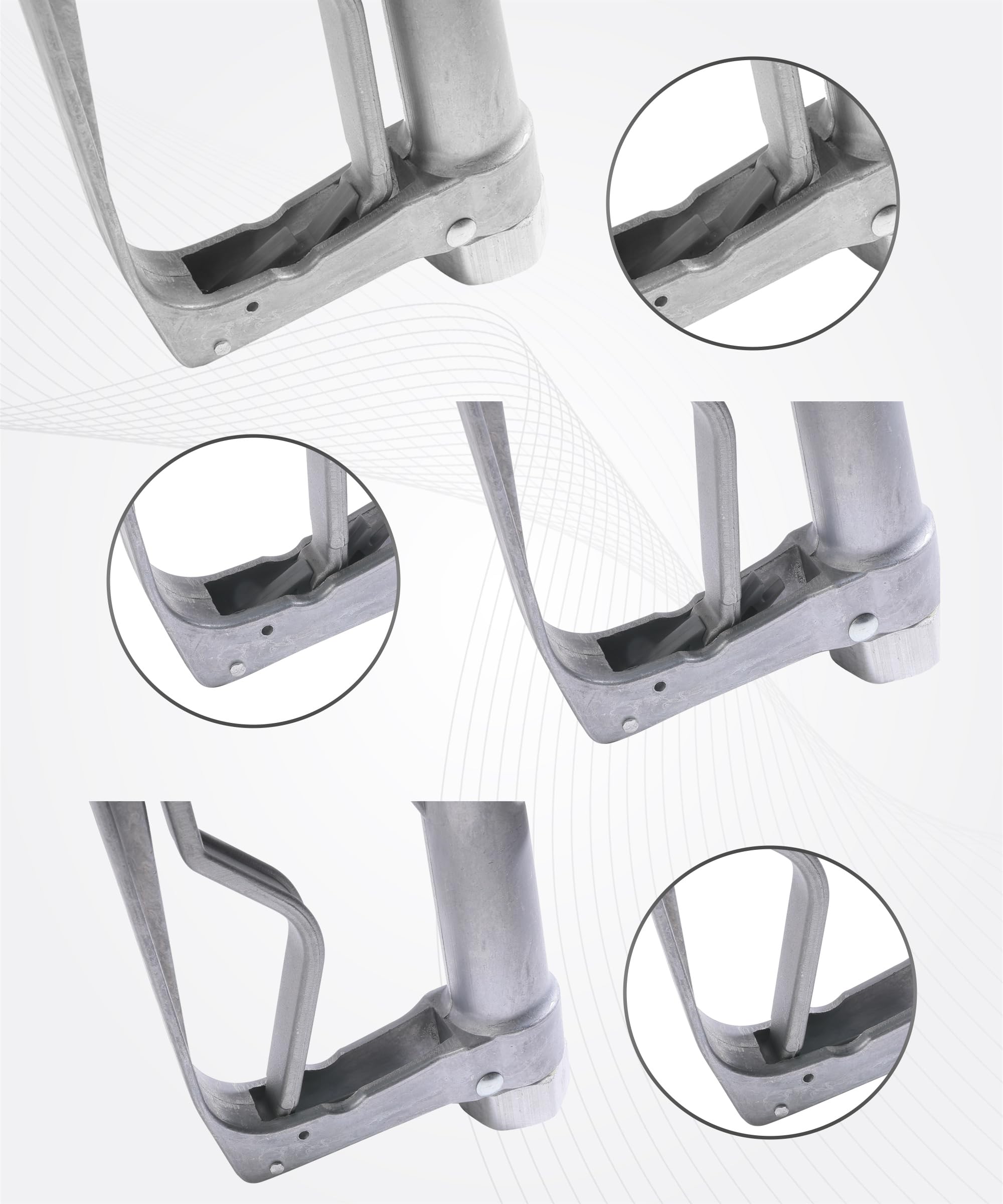 UNLRA durable aluminum construction resists rust for long-term use.
