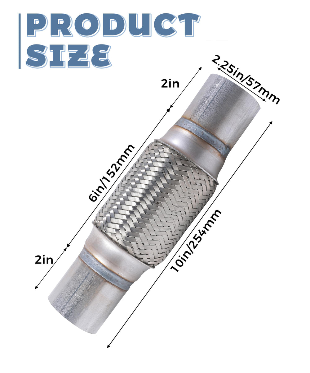 UNLRAE flex pipe showcasing heat-resistant material suitable for harsh engine heat.